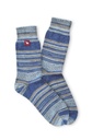 Chaussettes douillettes en alpaga HARMONY mélange de laine d'alpaga- Bleu ocre