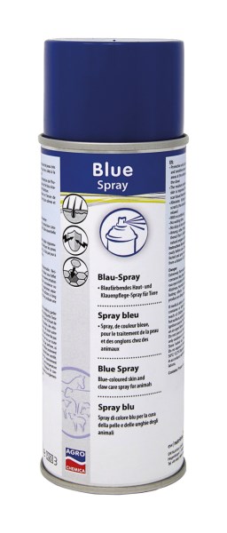 Spray bleu