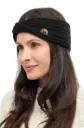 Alpaca hoofdband SUAVE Twist 100% baby alpaca - Zwart - One size - APUKUNTUR