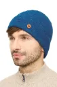 Bonnet d'alpaga BARK - uni COBALT - 100% baby alpaca - APUKUNTUR