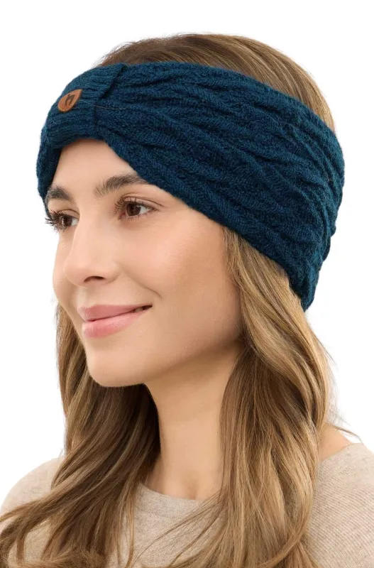 Bandeau en alpaga BIESEN PETROL 100% bébé alpaga - Taille unique - APUKUNTUR