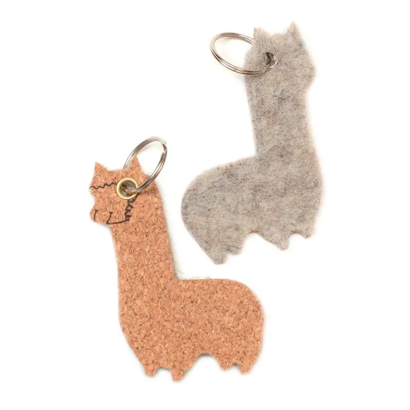 Vilt sleutelhanger van alpaca - Al's World