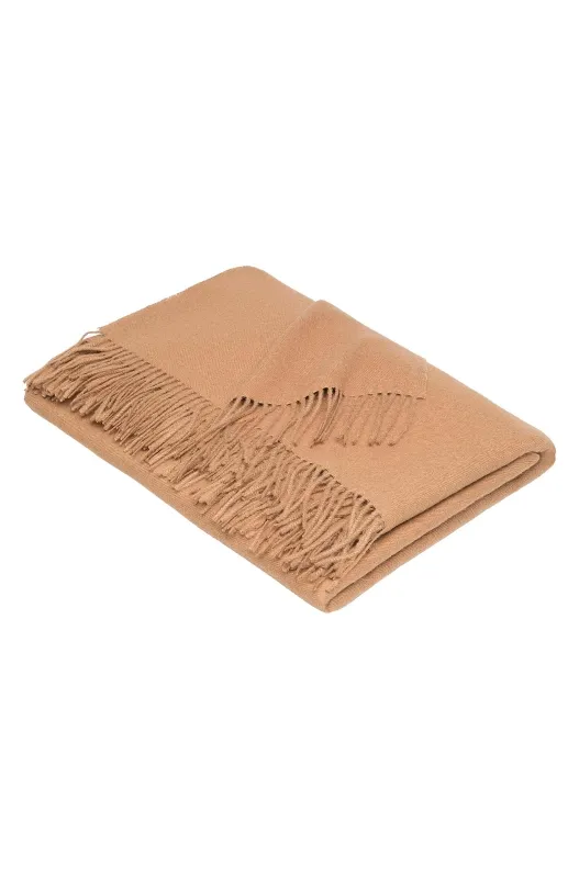 Dagdeken van alpaca UNI 100% baby alpaca - Kameel - APU KUNTUR