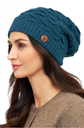 Baskische baret alpacawol BIESEN in 100% baby alpaca - Petrole - (één maat) - APU KUNTUR