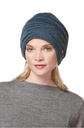 Bonnet d'alpaga CAMINOS en 100% bébé alpaga - Bleu fumé - APU KUNTUR
