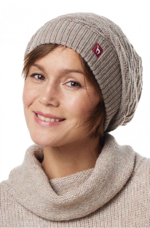 Béret basque alpaga BIESEN en 100% bébé alpaga - sable- (taille unique)  - APU KUNTUR