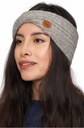 Hoofdband in  alpacawol SUAVE Twist 100% baby alpaca- Gris - APU KUNTUR