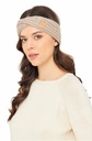 Bandeau en alpaga SUAVE Twist 100% bébé alpaga- Sable - APU KUNTUR