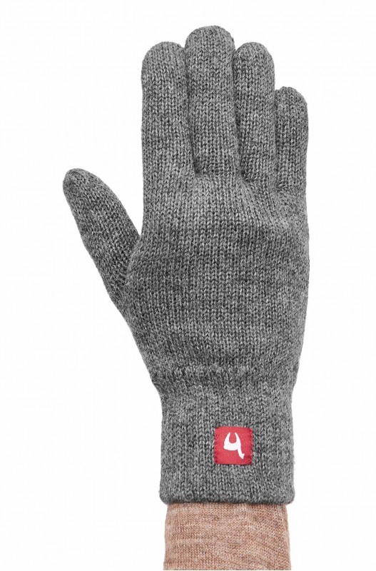 Alpaga Gants doublés UNI 100% alpaga- Gris - APU KUNTUR