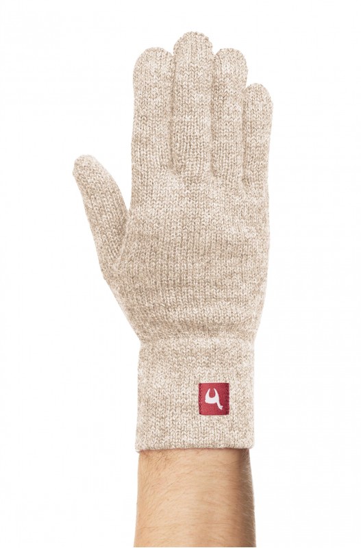 Handschoenen in alpacawol UNI 100% baby alpaca- sable - APU KUNTUR