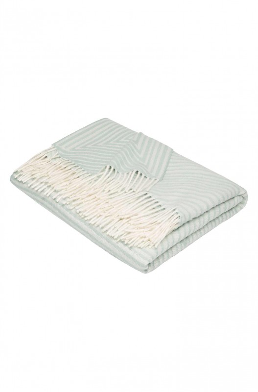 Couverture en alpaga ENCASA 100% bébé alpaga- menthe - APU KUNTUR