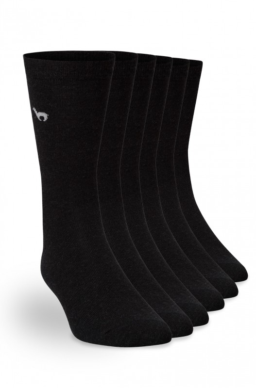 Chaussettes en alpaga BUSINESS PREMIUM en 70% alpaga & 20% coton- Anthracit - APU KUNTUR