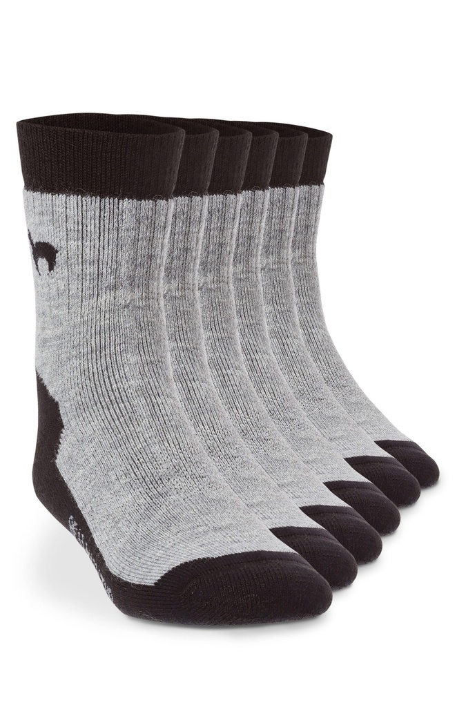 [10044T1GR] Chaussettes en alpaga TREKKING,mélange d'alpaga et de laine - Gris - APU KUNTUR (36-38)