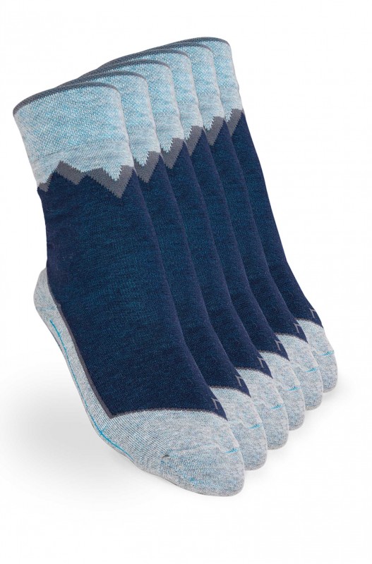 HIKING SOCKS van premium alpaca - Blauwgrijs- APU KUNTUR (36-38)