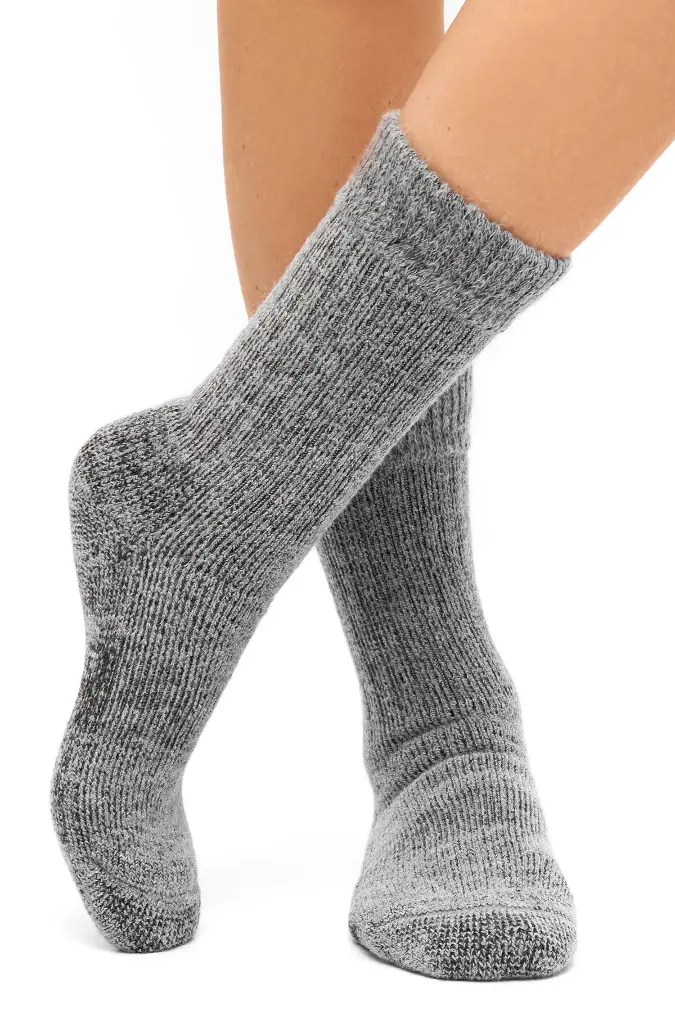 [10052T1GR] Dikke alpacasok FROTTEE SOCKE (36-38)