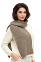 Écharpe en alpaga PACA en mélange baby alpaga-mérinos- Taupe