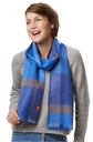 Écharpe en alpaga GALANO 100% bébé alpaga - bleu - APU KUNTUR 
