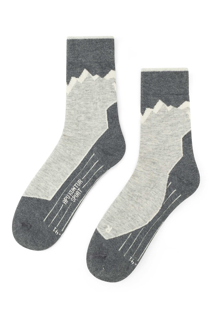 Alpaga Premium CHAUSSETTES DE RANDONNÉE (Wandersocken) en mélange baby alpaga-Pima (36-38)