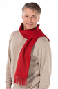 Écharpe d'alpaga UNI en 100% bébé alpaga (30*180 cm) - rouge - APU KUNTUR 