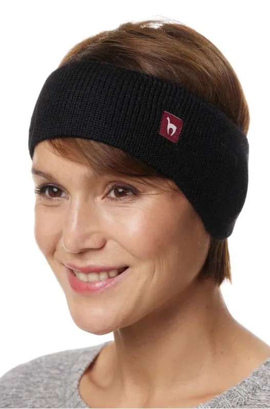 Bandeau en alpaga Stirnband- noir