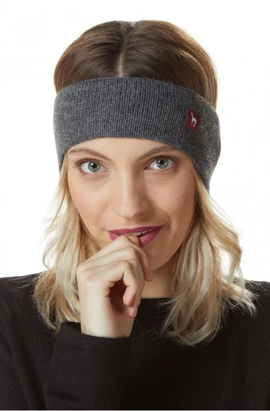 Bandeau en alpaga Stirnband- gris