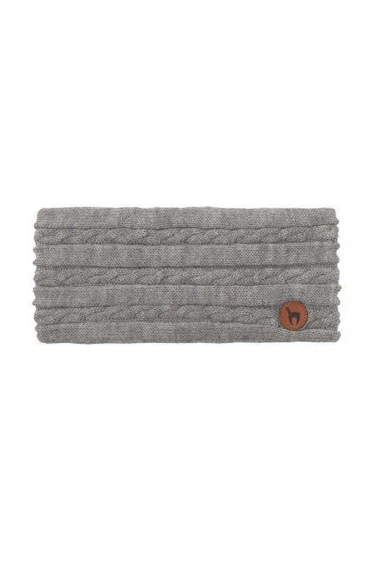 Bandeau en alpaga SUAVE  100% bébé alpaga- Gris - APU KUNTUR 