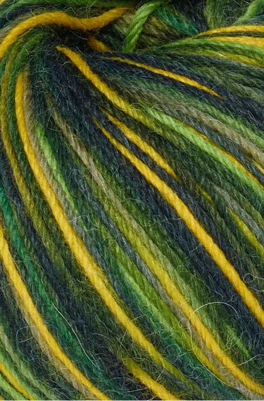 Laine d'alpaga CHAUSSETTES | 50g | 60% laine (Superwash)- Vert /Jaune - APU KUNTUR