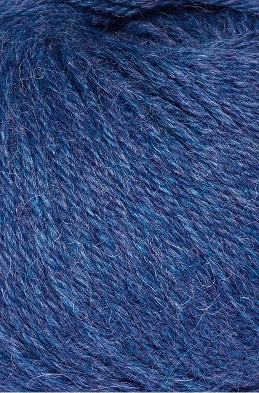 Laine d'alpaga REGULAR 50 g - 100% baby alpaca - Bleu clair mélangé - APU KUNTUR