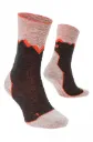CHAUSSETTES DE RANDONNÉE en alpaga premium - Sable/Orange - APU KUNTUR