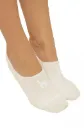 Alpaga Premium SLIPPER-SOCQUETTES en mélange baby alpaga-Pima- Blanche